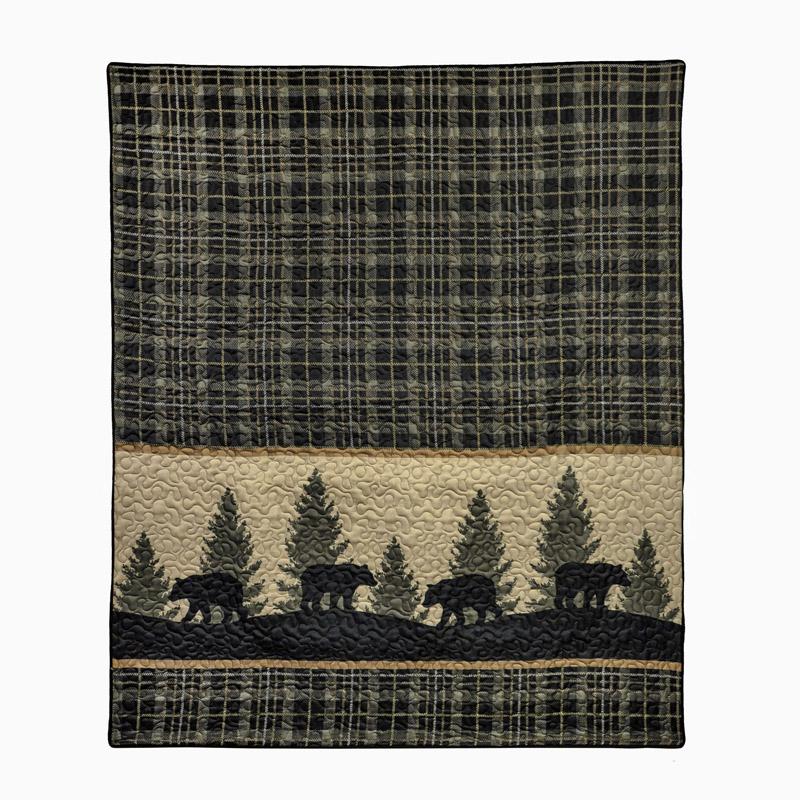 Bear Walk Plaid Throw by Donna Sharp