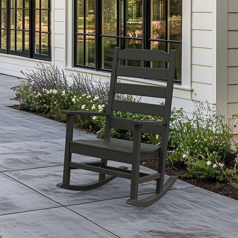 POLYWOOD &reg; All-Weather Heritage Estate Ladderback Rocker