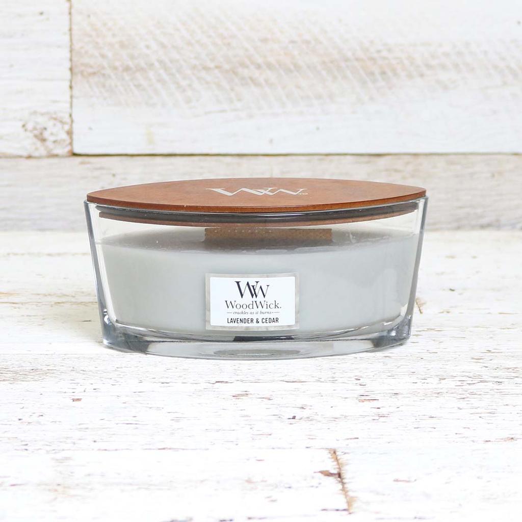 WoodWick Lavender and Cedar Ellipse Jar Candle