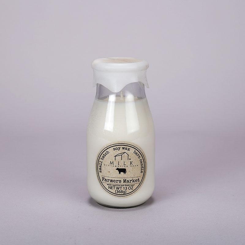 Milk Bottle Farmers Market Candle