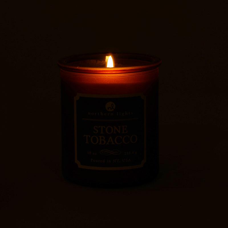 10 Oz. Northern Lights&reg; Stone Tobacco Candle