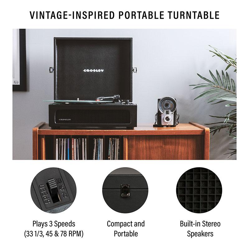 Voyager Bluetooth Vinyl Record Player - Black 2 Voyager Bluetooth Vinyl Record Player - Black