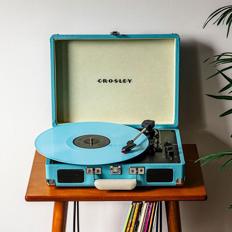 Cruiser Plus Bluetooth Vinyl Record Player - Blue 12 Cruiser Plus Bluetooth Vinyl Record Player - Blue