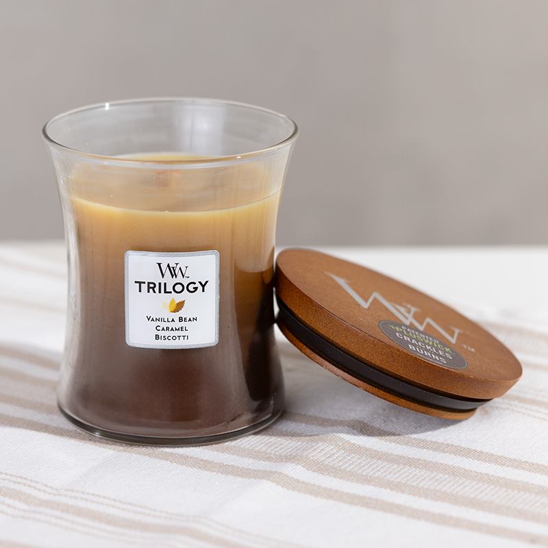 WoodWick&reg; 9.7 Oz. Cafe Sweets Trilogy Hourglass Jar