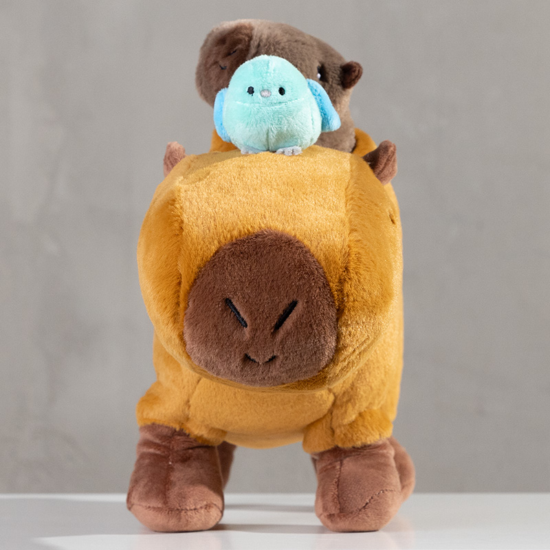 Capybara w/Babies Plush
