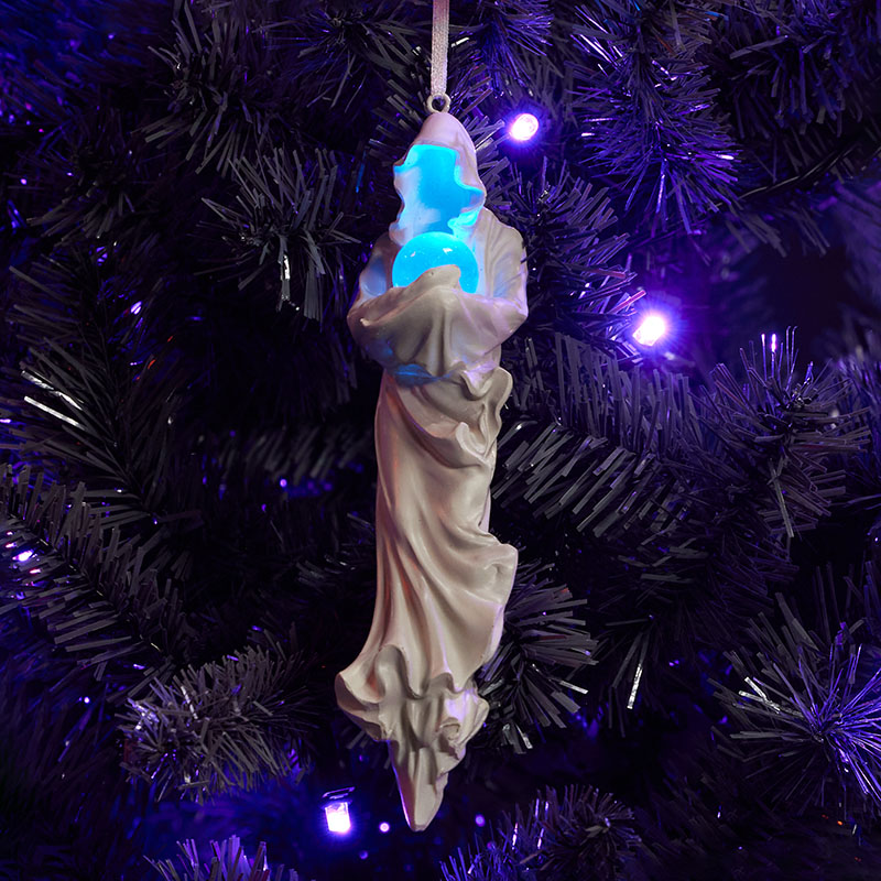 LED Ghost With Orb Ornament