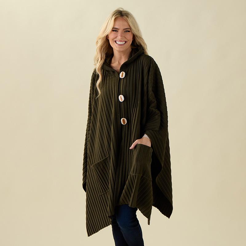 Pleated Button Front Wrap