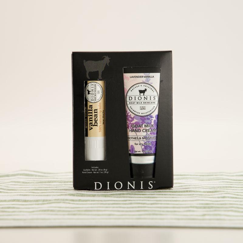 Dionis&reg; 2 Pack Lavender Vanilla Hand and Lip Set