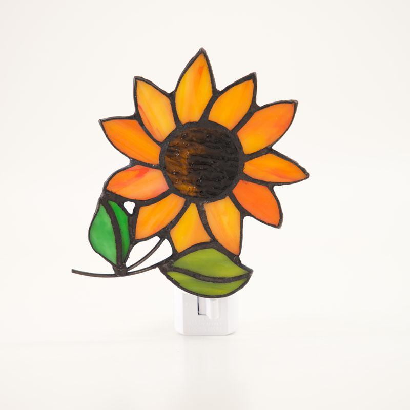 Stained Glass Sunflower Night Light