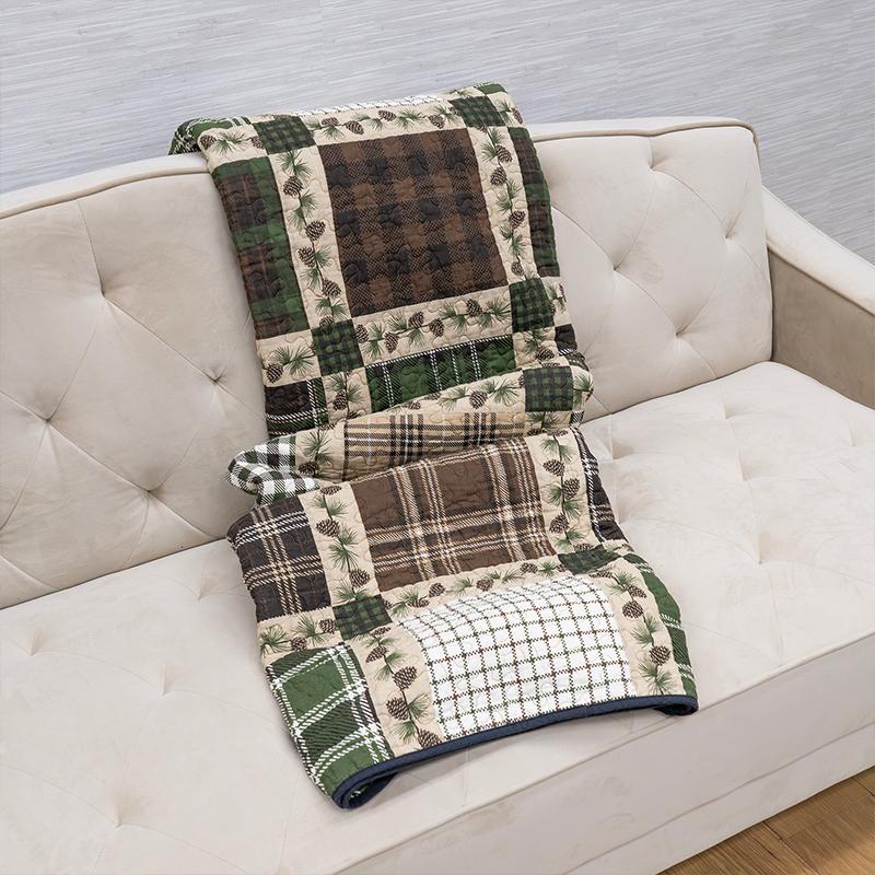 Donna Sharp Pine Patch Cotton Throw Blanket