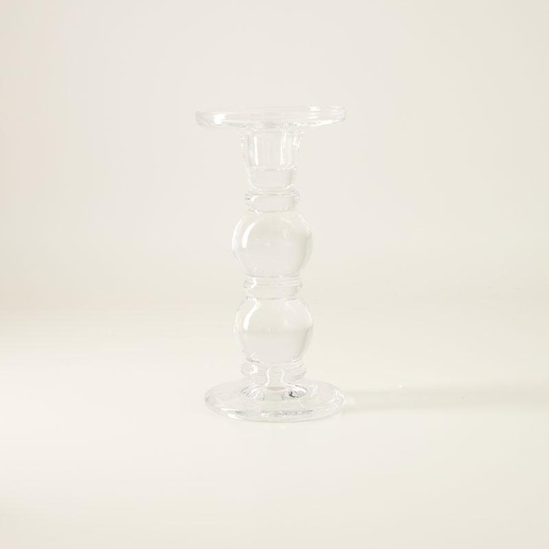 Medium Glass Taper Candle Holder 1 Medium Glass Taper Candle Holder