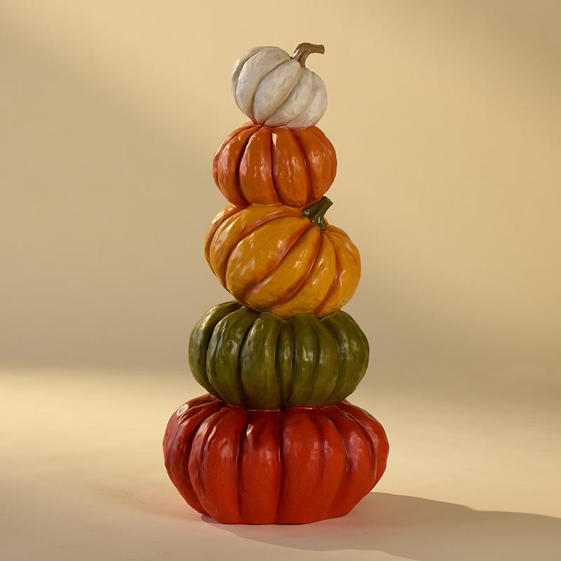 Harvest Stacked Pumpkins 9 Harvest Stacked Pumpkins