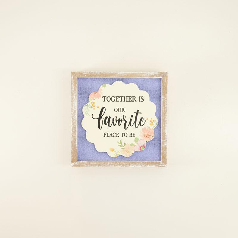 Friends Are Like Flowers Block Sign