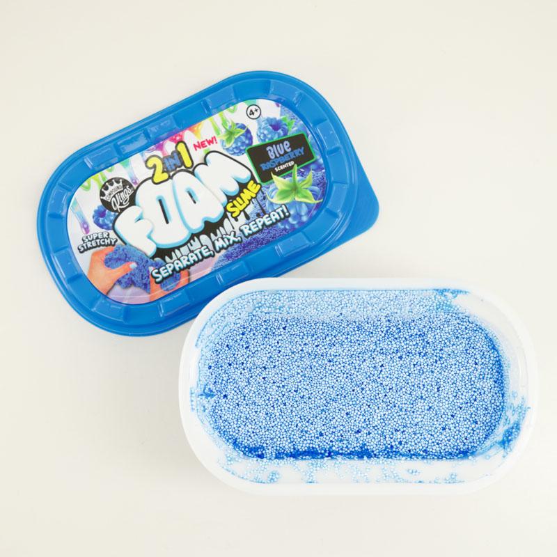 2 in 1 Blue Raspberry Foam Slime