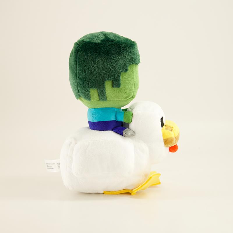 8" Zombie Chicken Jockey Minecraft Deluxe Plush
