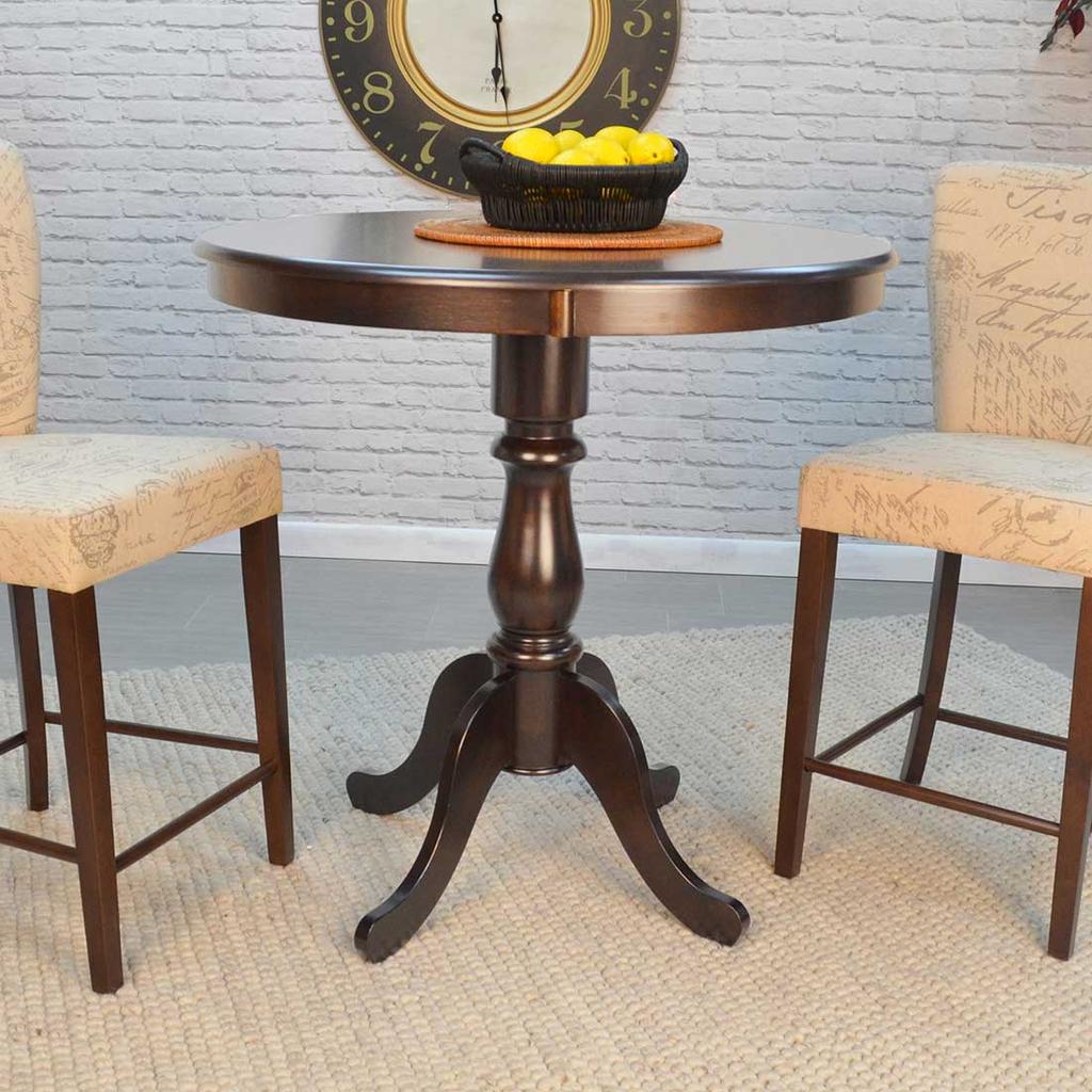Bella 30" Round Top Bar Height Dining Table