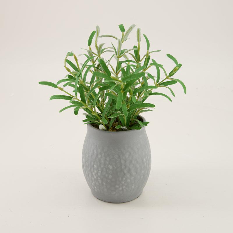 Faux Greenery in Small Vase