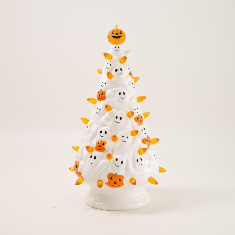 LED Ceramic Ghost Tree