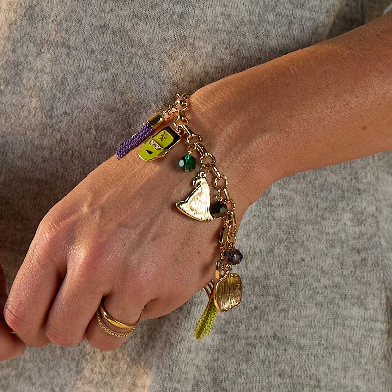 Halloween Icon Charm Bracelet - Gold