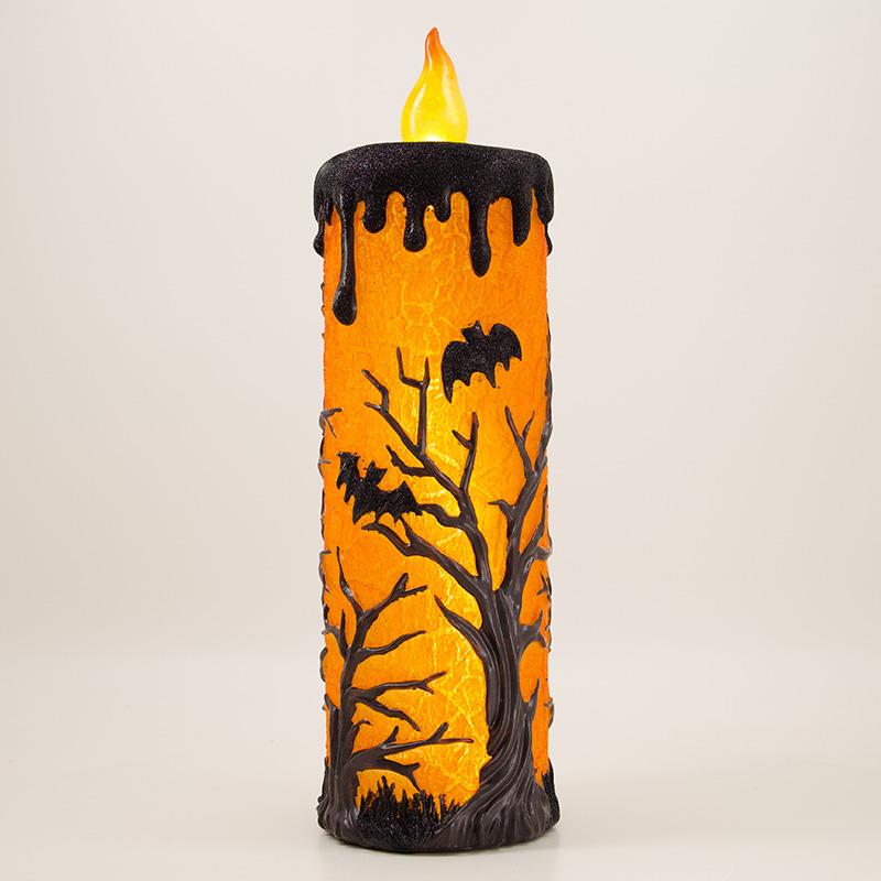 Large LED Candle with Scenery