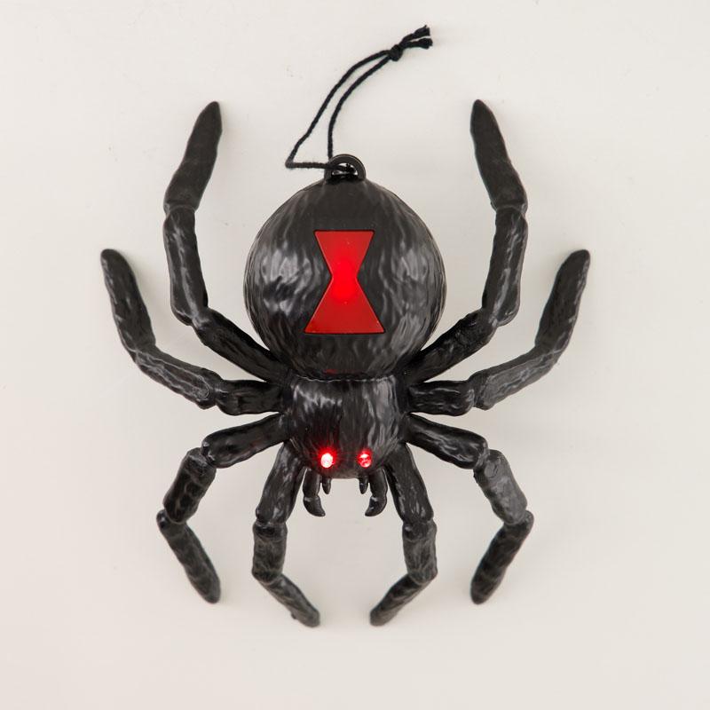 LED Black Widow Spider Ornament