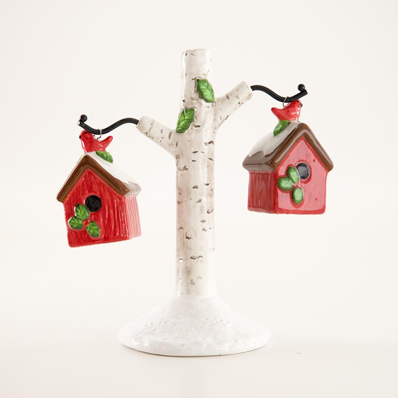 Hanging Birdhouse Salt and Pepper Set