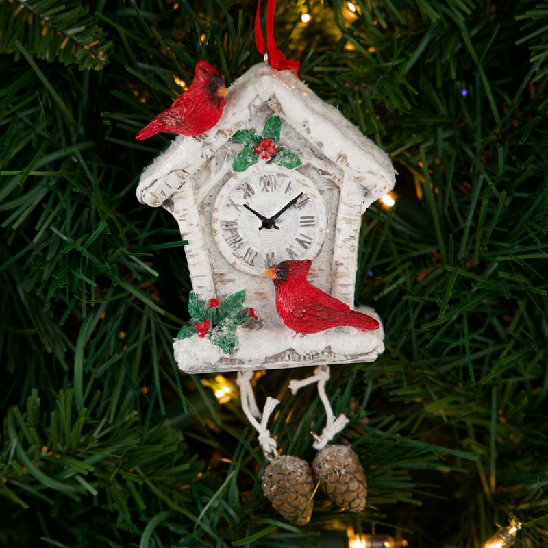 Cardinal Clock Ornament