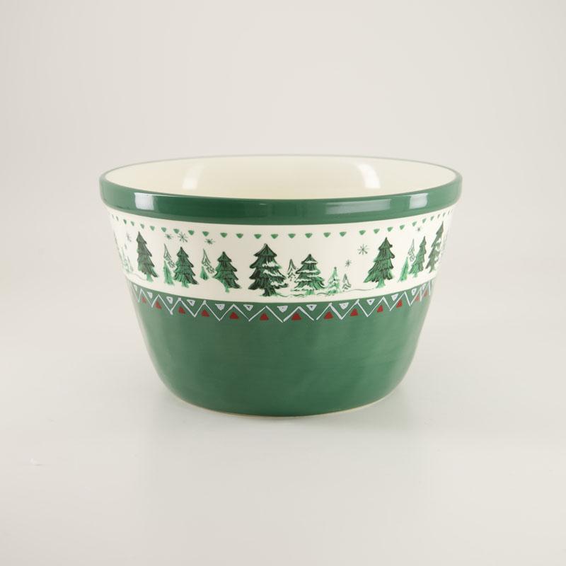 Christmas Stoneware Mixing Bowls Set of 3 3 Christmas Stoneware Mixing Bowls Set of 3