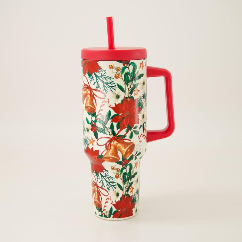 Vintage Christmas 40 Oz. Tumbler
