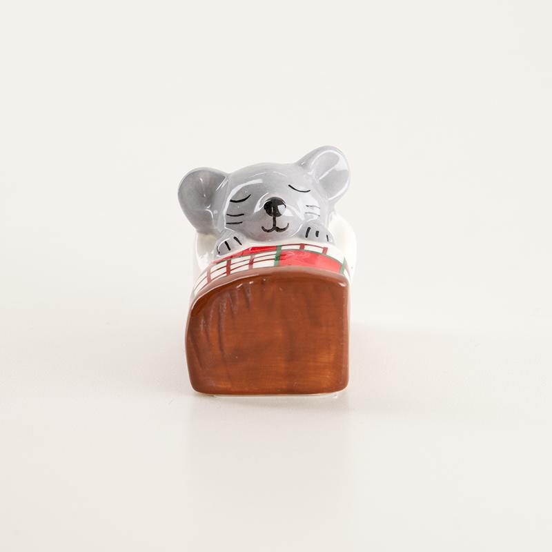 Sleeping Mouse Mini Salt Shaker