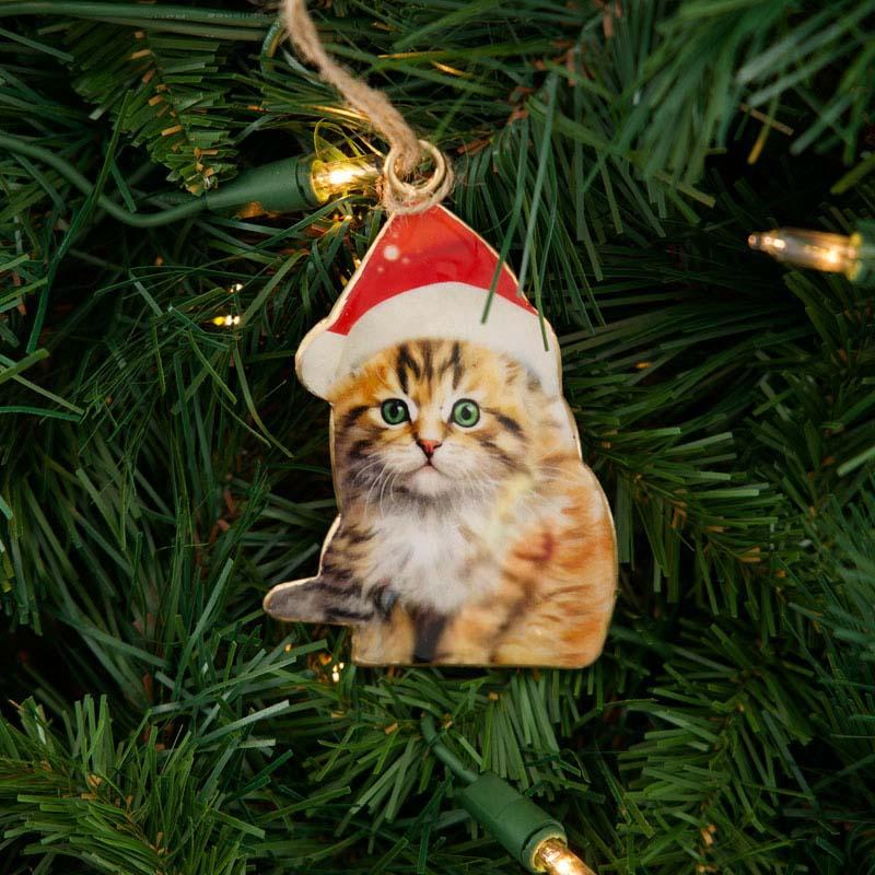 Metal Cat Ornament