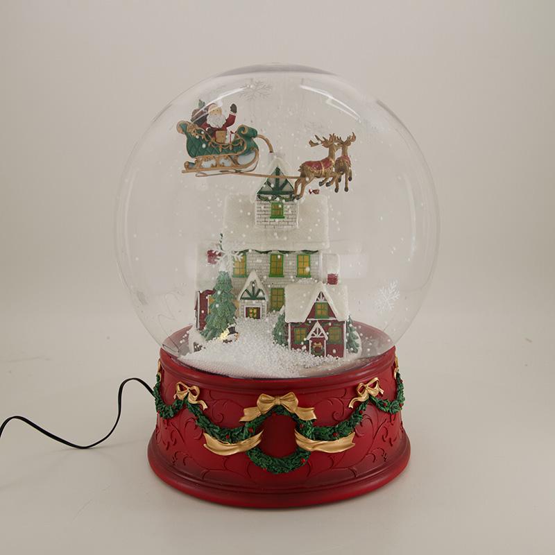 Animated Blowing Snow Globe