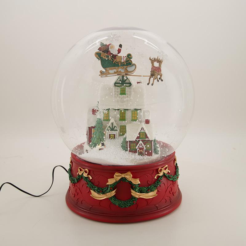 Animated Blowing Snow Globe