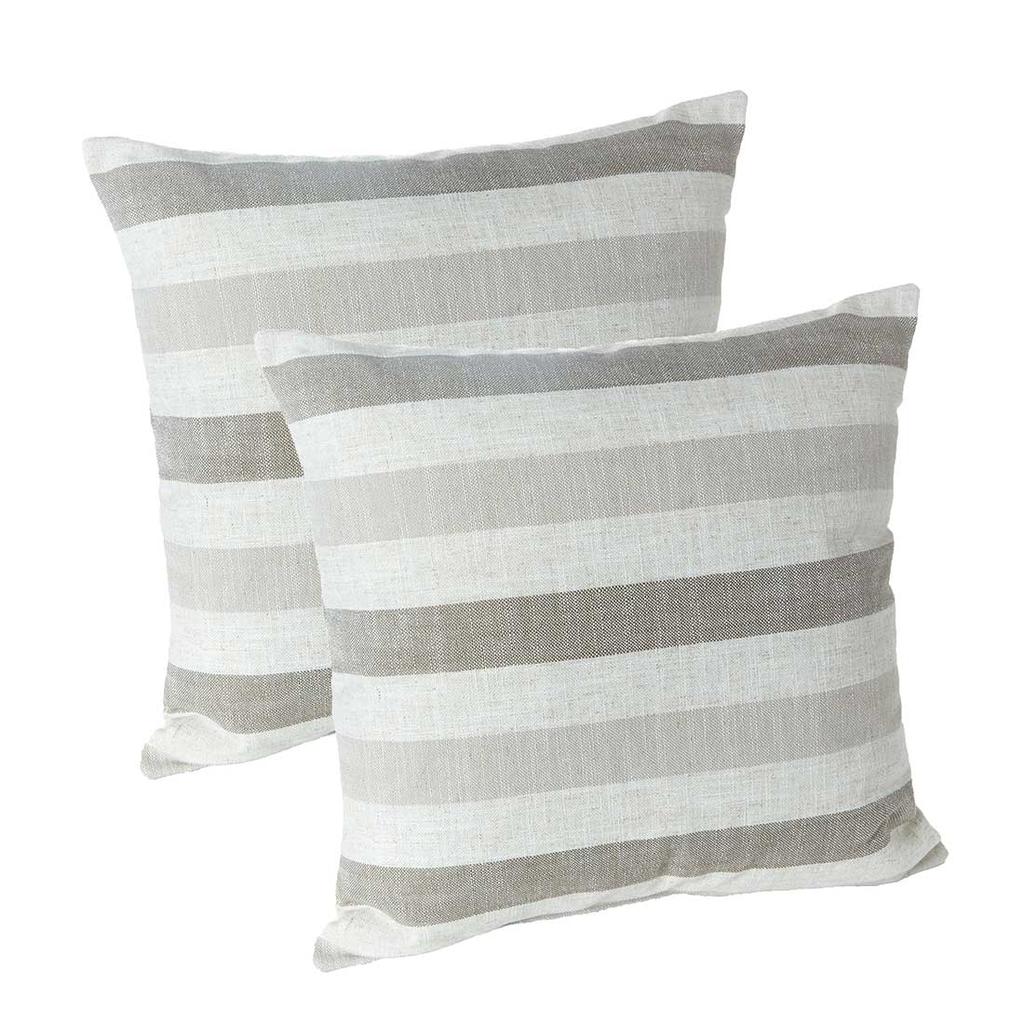 Liza Stripe 18" Decorative Pillow - Set of 2
