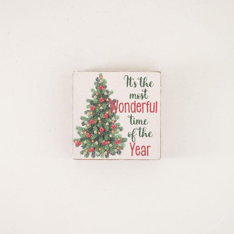 Wonderful Time Mini Block Sign 8 Wonderful Time Mini Block Sign