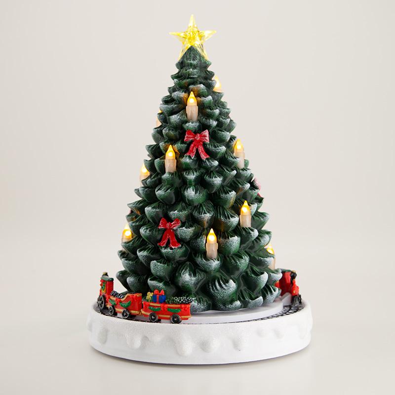 Animated Christmas Tree with LED Candles
