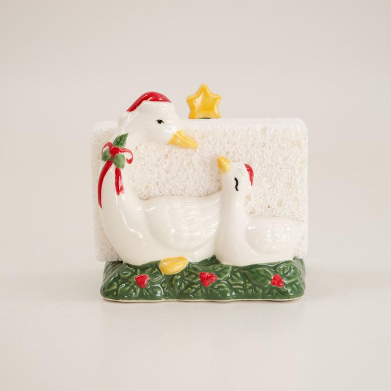 Christmas Goose Sponge Holder