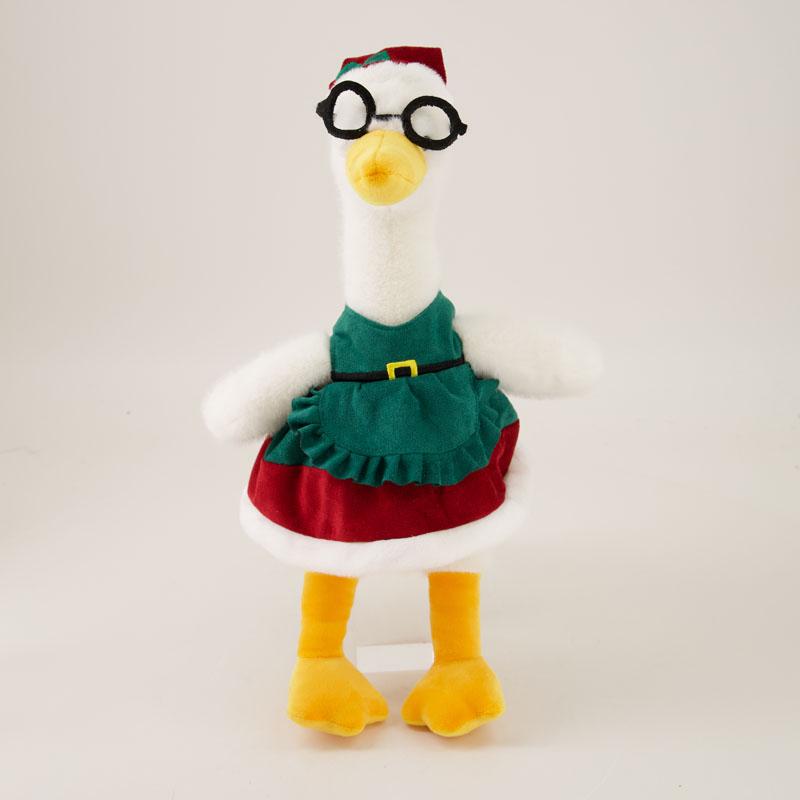 Holiday Dress Granny Goose Plush
