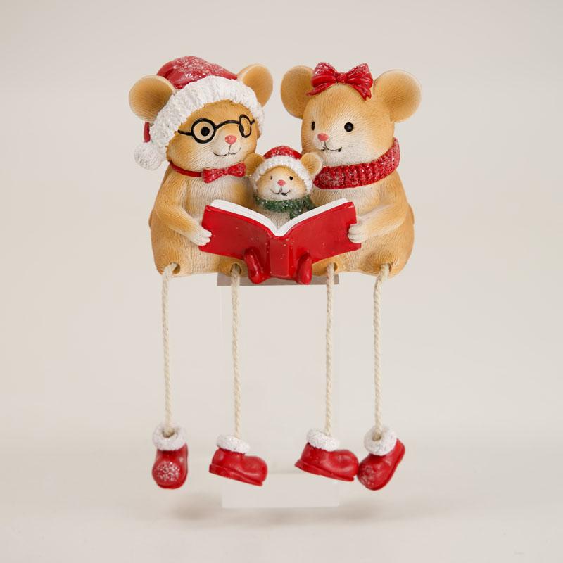Christmas Mouse Family Sitter