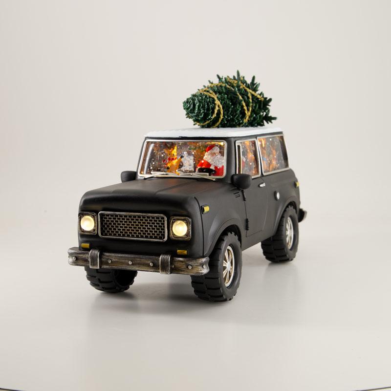 LED SUV Glitter Globe