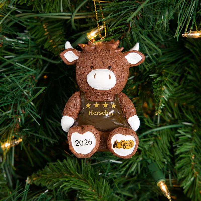 Herschel Bull Ornament