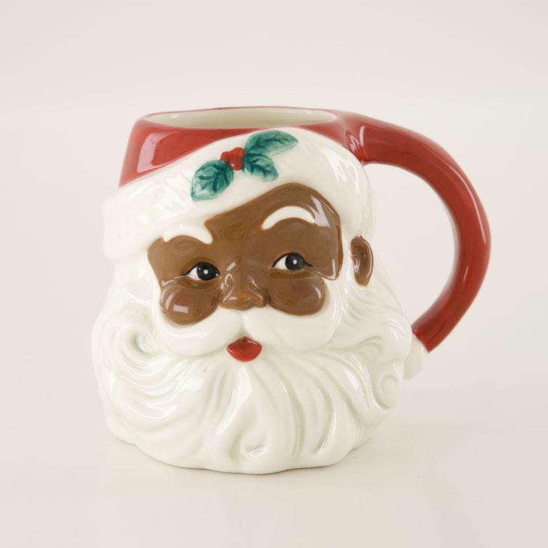African American Santa Mug