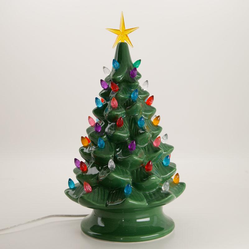 Ceramic Christmas Tree Accent Light