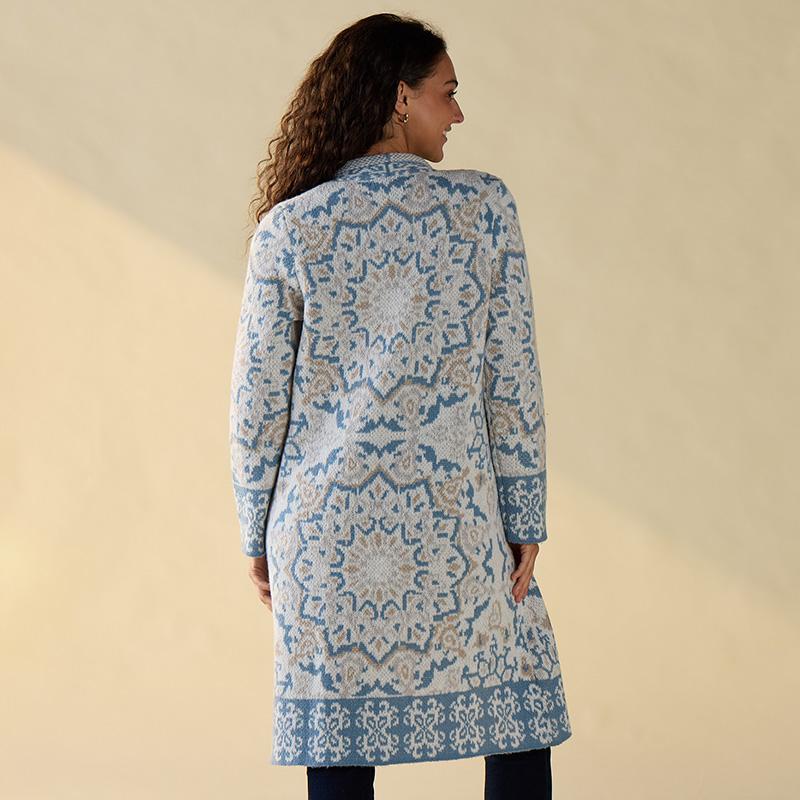 Blue and Gray Soft Cardigan