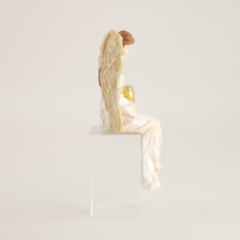 Christmas Angel with Heart Sitter