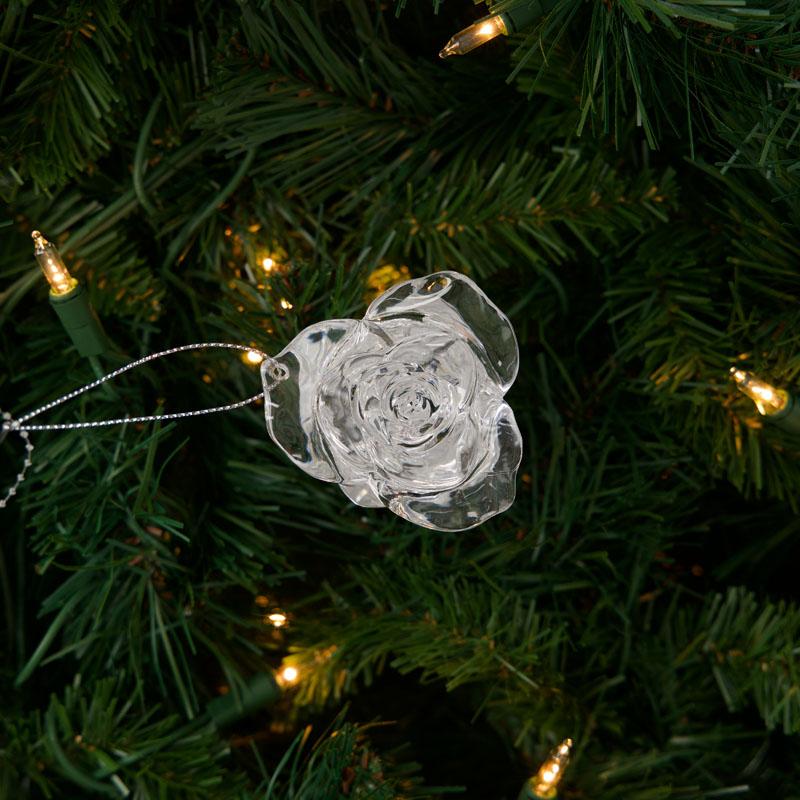 Acrylic Rose Ornament