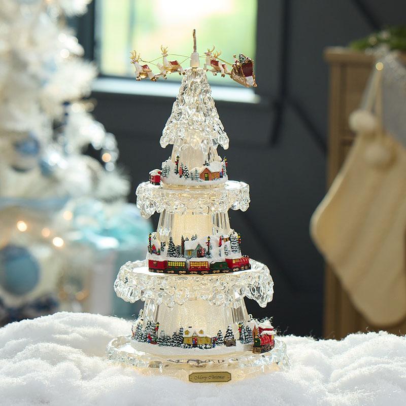 Musical Christmas Tree with Train
