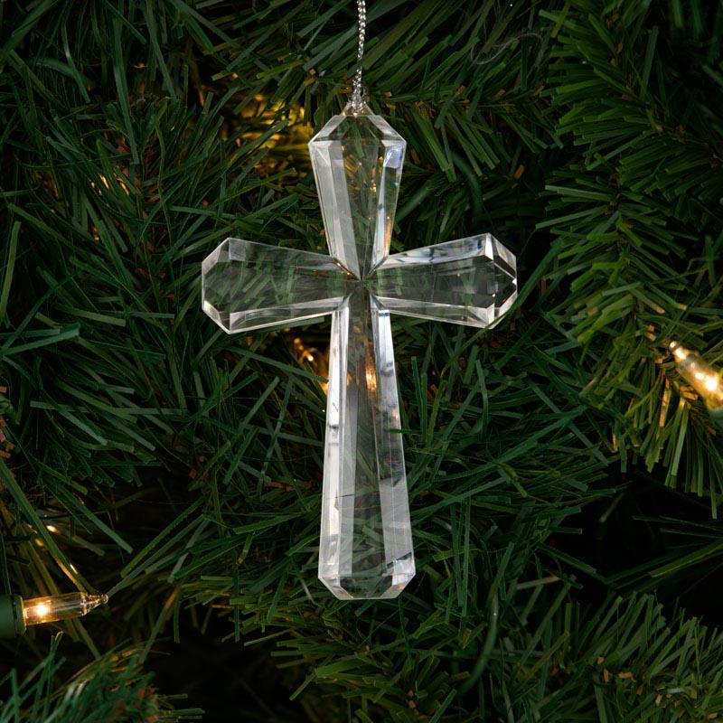 Clear Cross Ornament 2 Clear Cross Ornament