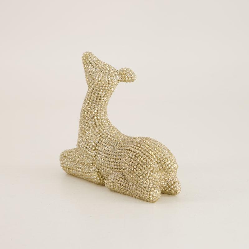Beaded Sitting Deer
