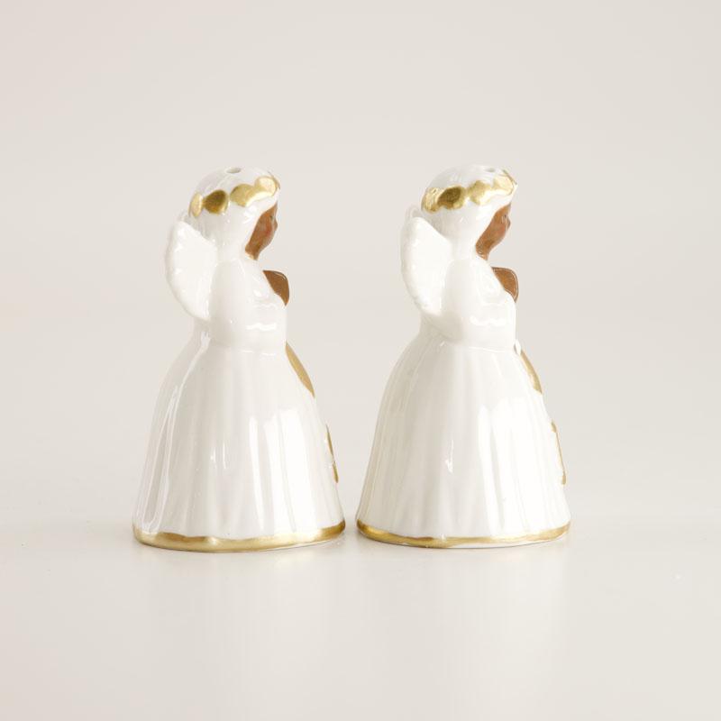 African American Angel Salt and Pepper Set